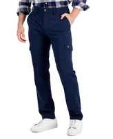 Club Room Men's Regular-Fit Stretch Cargo Pants, Created for Macy's