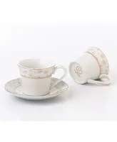 Lorren Home Trends Floral Espresso Set