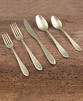 Cambridge Silversmiths Delia Champagne Satin 20-Piece Flatware Set, Service for 4