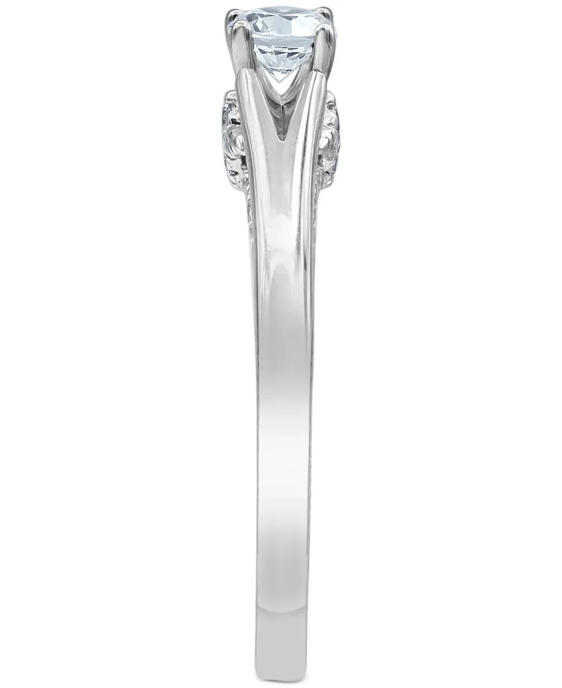 Diamond Engagement Ring (1/2 ct. t.w.) in 14k White Gold