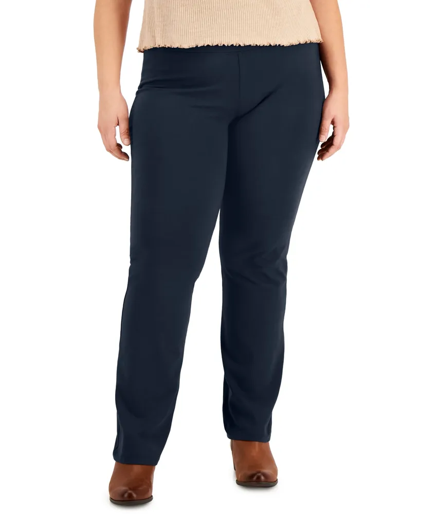 Style&Co. Style & Co Plus Size High Rise Pull-On Bootcut Leggings