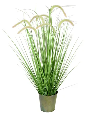 Vickerman 36" Artificial Potted Grass and Cattails