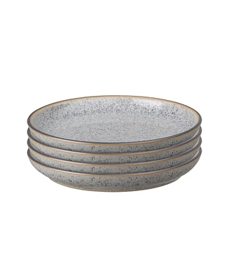 Denby Studio Grey 4 Piece Small Coupe Plate Set