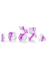 Eclipse Amethyst Dice Set, 8 Pieces