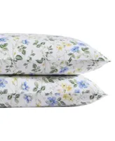 Laura Ashley Meadow Floral Cotton Sateen Sheet Set