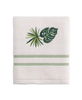 Avanti Viva Palm Embroidered Cotton Hand Towel, 16" x 30"