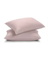 Pillow Gal Down Alternative Pillow and Removable Pillow Protector, King, Set of 2, Pink