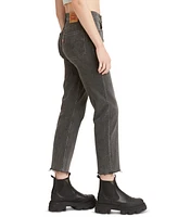 Levi's 501 Cropped Straight-Leg High Rise Jeans