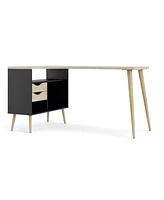 Tvilum Diana 2 Drawer, 3 Shelf Desk