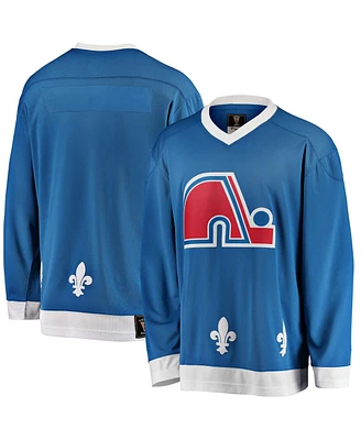 Men's Fanatics Blue Quebec Nordiques Premier Breakaway Heritage Blank Jersey