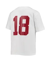 Big Boys Nike #18 White Alabama Crimson Tide Untouchable Football Team Jersey