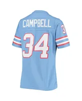 Women's Mitchell & Ness Earl Campbell Light Blue Houston Oilers 1980 Legacy Replica Jersey
