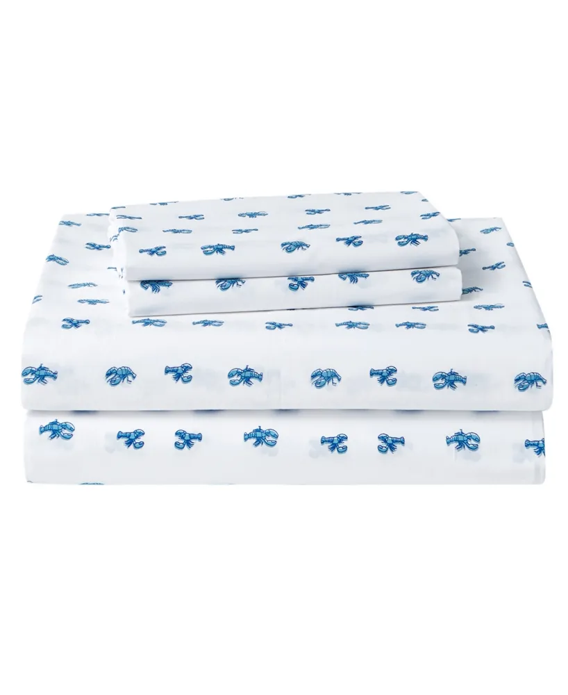 Nautica Cotton Percale Deep Pocket Bed Sheet Sets - On Sale - Bed