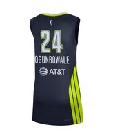 Women's Nike Arike Ogunbowale Navy Dallas Wings Explorer Edition Jersey