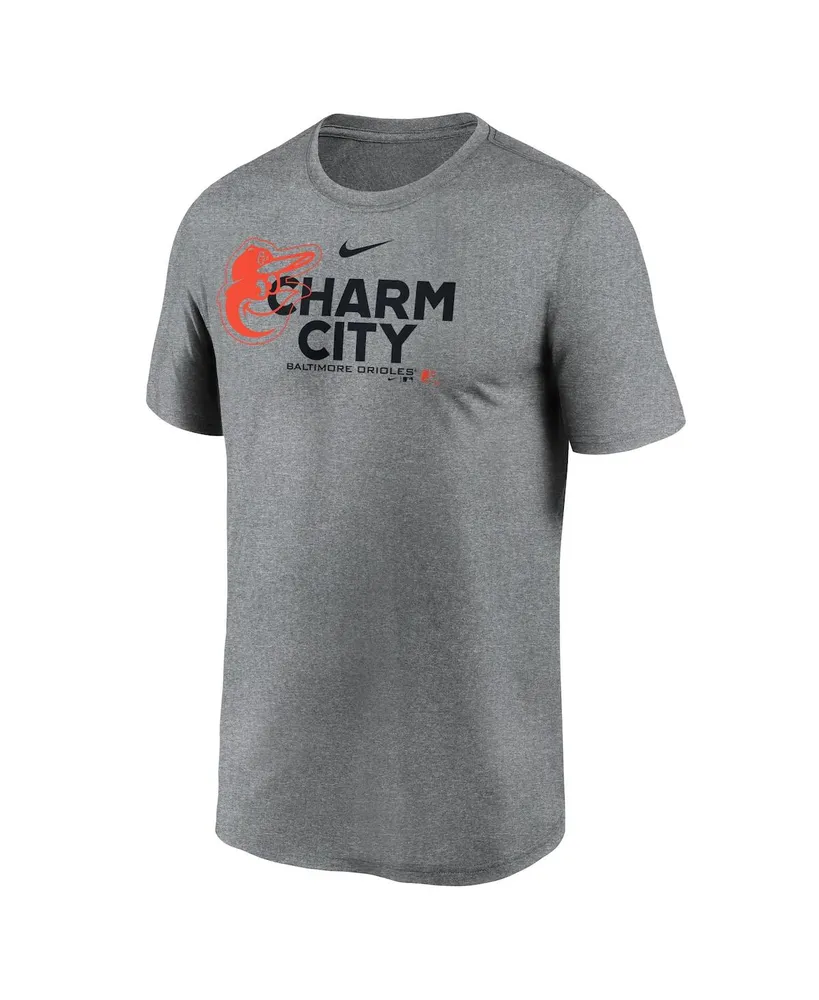 Men's Nike Heathered Charcoal Baltimore Orioles Local Rep Legend Performance T-shirt