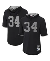 Men's Mitchell & Ness Bo Jackson Black Los Angeles Raiders Retired Player Mesh Name and Number Hoodie T-shirt