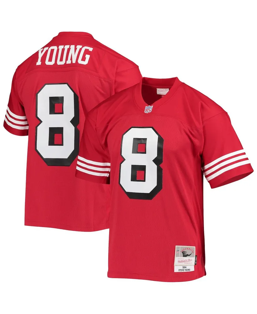 Men's Mitchell & Ness Steve Young Scarlet San Francisco 49ers 1994 Legacy Replica Jersey