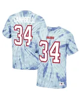 Men's Mitchell & Ness Earl Campbell Light Blue Houston Oilers Tie-Dye Retired Player Name and Number T-shirt