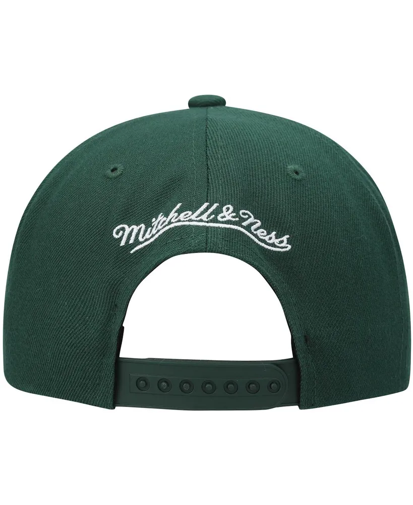 Men's Mitchell & Ness Green Seattle SuperSonics Hardwood Classics Team Ground 2.0 Snapback Hat