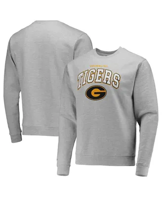 Men's Mitchell & Ness Heathered Gray Grambling Tigers Classic Arch Pullover Sweatshirt