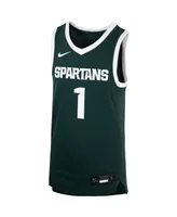 Big Boys Nike #1 Green Michigan State Spartans Team Replica Basketball Jersey