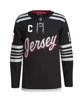 Men's adidas Nico Hischier Black New Jersey Devils 2021/22 Alternate Authentic Pro Player