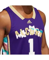 Men's adidas Purple Alcorn State Braves Honoring Black Excellence Replica Basketball Jersey