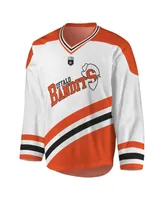 Men's White, Orange Buffalo Bandits Replica Jersey