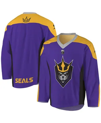 Men's Purple, Gold San Diego Seals Replica Jersey