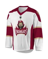 Men's White Albany FireWolves Sublimated Replica Jersey