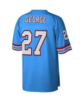 Men's Mitchell & Ness Eddie George Light Blue Houston Oilers Legacy Replica Jersey