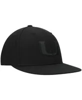 Men's Top of the World Miami Hurricanes Black on Fitted Hat