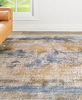 Closeout! Bayshore Home High-Low Pile Iyer IYE16 5'3" x 7'9" Area Rug