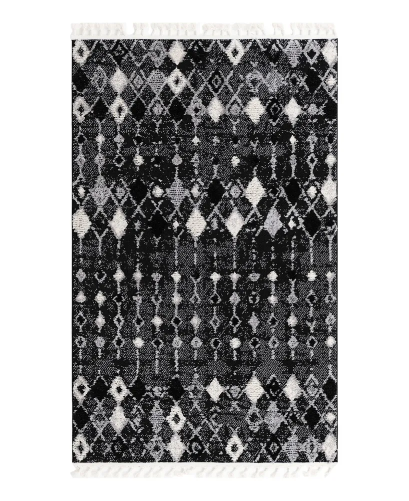 Bayshore Home High-Low Pile Upland UPL02 5'3" x 8' Area Rug