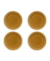 Portmeirion Botanic Garden Harmony Amber 8.5" Salad Plate, Set of 4 - Gold