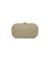 Women's Arlo Pyramid Mesh Minaudiere - Gold