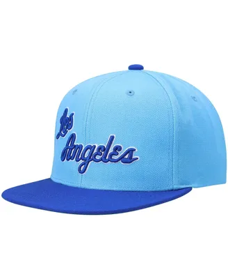 Men's Mitchell & Ness Royal and Powder Blue Los Angeles Lakers Hardwood Classics Team Two-Tone 2.0 Snapback Hat