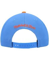 Men's Mitchell & Ness Blue and Orange Cleveland Cavaliers Hardwood Classics Team Two-Tone 2.0 Snapback Hat