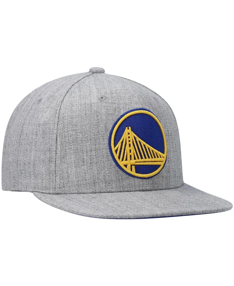 Men's Mitchell & Ness Heathered Gray Golden State Warriors 2.0 Snapback Hat