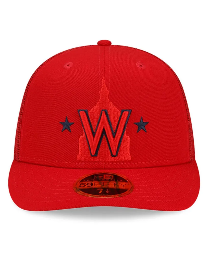 Men's New Era Red Washington Nationals 2022 Batting Practice Low Profile 59FIFTY Fitted Hat