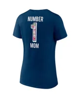 Women's Fanatics Navy Chicago Bears Team Mother's Day V-Neck T-shirt