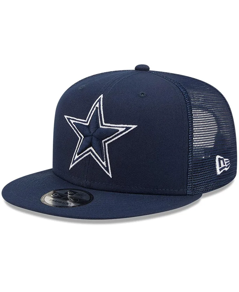 Dallas Cowboys HOOey State Patch Trucker Snapback Hat - White/Navy