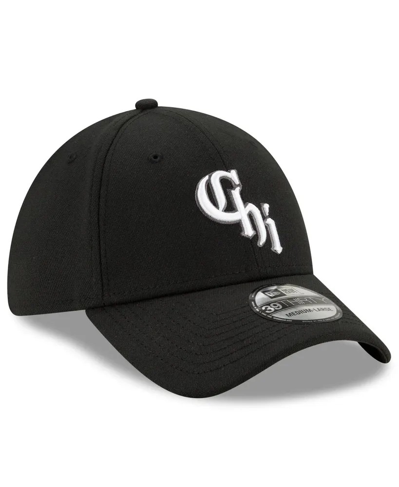 Men's New Era Black Chicago White Sox City Connect 39THIRTY Flex Hat
