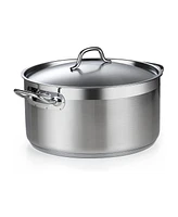 Cooks Standard 9 Quart Professional Stainless Steel Stockpots with lid, Silver