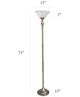 Elegant Designs 1 Light Torchiere Floor Lamp