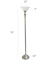Elegant Designs 1 Light Torchiere Floor Lamp