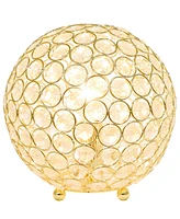 Elegant Designs Elipse 8" Crystal Ball Sequin Table Lamp