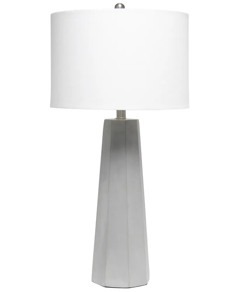 Lalia Home Concrete Pillar Table Lamp