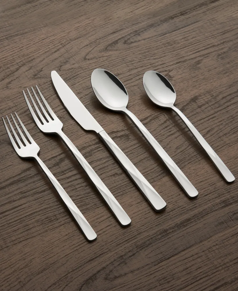 Cambridge Silversmiths Ayden Mirror Flatware Set, 20 Piece - Silver