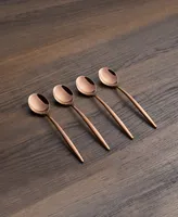 Cambridge Silversmiths Gaze Copper Mirror Demi Spoon Set, 4 Piece